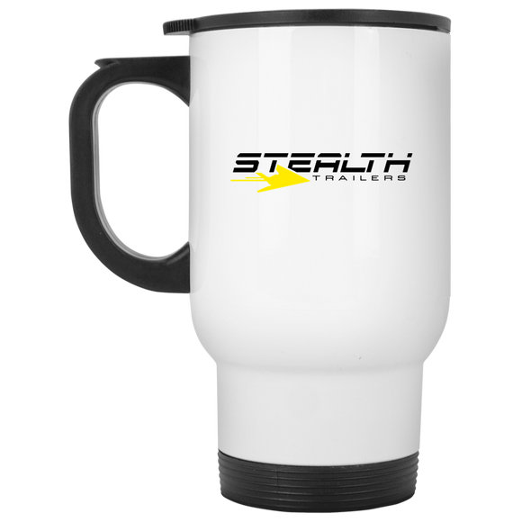 Stealth Logo hi res XP8400W White Travel Mug