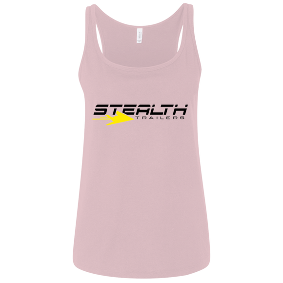 Stealth Logo hi res 6488 Bella + Canvas Ladies' Relaxed Jersey Tank