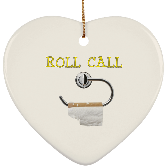 Roll call 2 SUBORNH Ceramic Heart Ornament