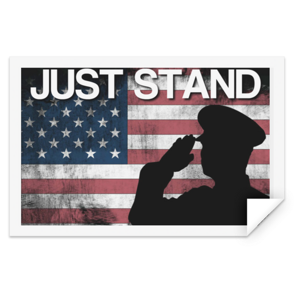JUST STAND RECT STKR STRE Rectangle Sticker
