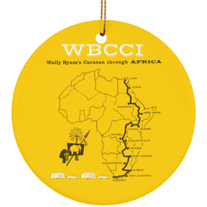 Wally africa caravan SUBORNC Ceramic Circle Ornament