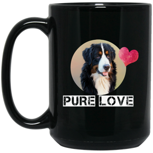 pure love BM15OZ 15 oz. Black Mug