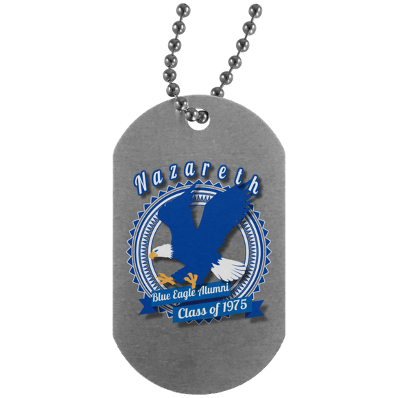 Blue eagle alumni badge UN4004 Silver Dog Tag
