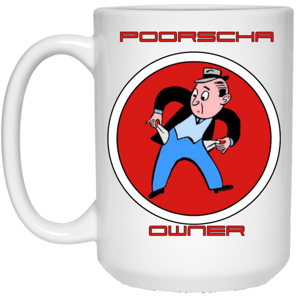 Poorsha owner 21504 15 oz. White Mug