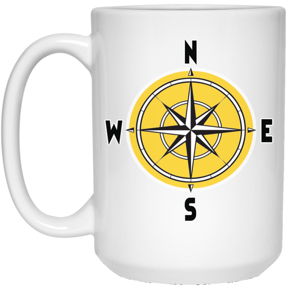 Compass rosette 21504 15 oz. White Mug