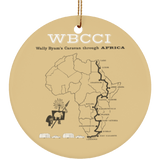 Wally africa caravan SUBORNC Ceramic Circle Ornament