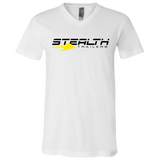 Stealth Logo hi res 3005 Bella + Canvas Unisex Jersey SS V-Neck T-Shirt