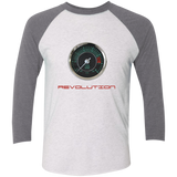 REVOLUTION NL6051 Next Level Tri-Blend 3/4 Sleeve Baseball Raglan T-Shirt