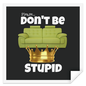 sofa king sticker STSQ Square Sticker