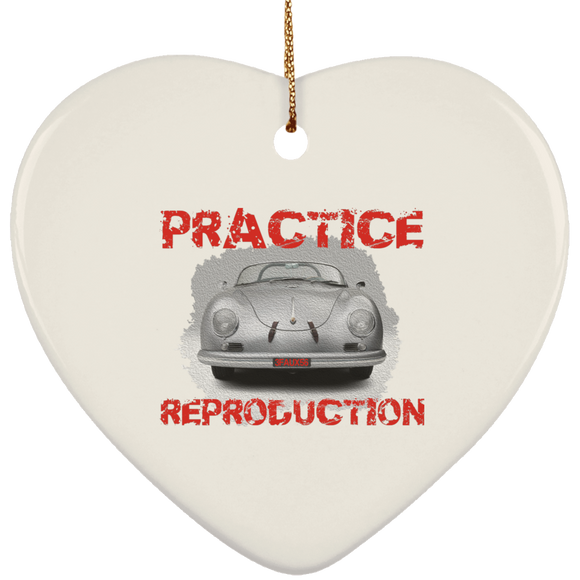 PRACTICE REPRODUCTION SUBORNH Ceramic Heart Ornament