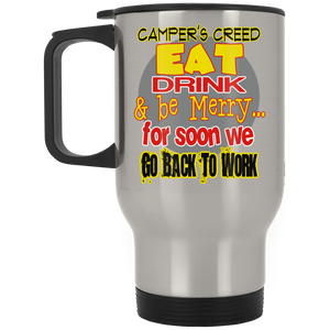 Camper's Creed Silver Stainless Travel Mug