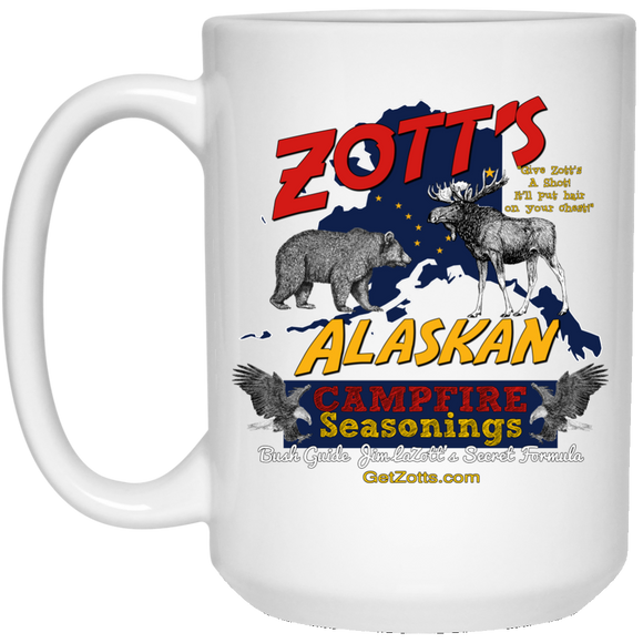 Zotts 21504 15 oz. White Mug