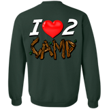 Love 2 camp G180 Gildan Crewneck Pullover Sweatshirt  8 oz.