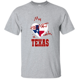 My Heart is with Texas G200 Gildan Ultra Cotton T-Shirt