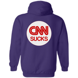 CNN SUCKS G185 Gildan Pullover Hoodie 8 oz.