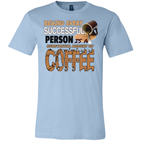 Coffee success 3001C Bella + Canvas Unisex Jersey Short-Sleeve T-Shirt