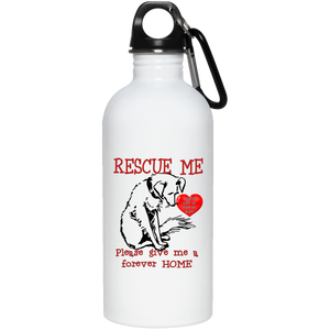 Rescue me 23663 20 oz. Stainless Steel Water Bottle