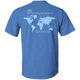 New! EWB Light Blue Globe G200 Gildan Ultra Cotton T-Shirt