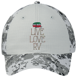 Live Love Colorblock Digital Camouflage Cap