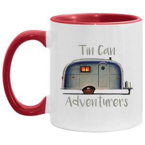 Old Airstream w/Personalized Text AM11OZ Accent Mug
