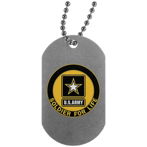 Soldier for life T UN4004 Silver Dog Tag