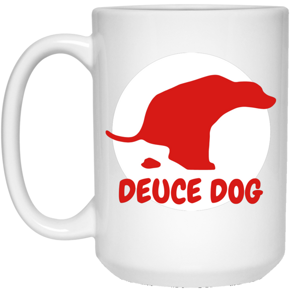 Deuce Dog 21504 15 oz. White Mug