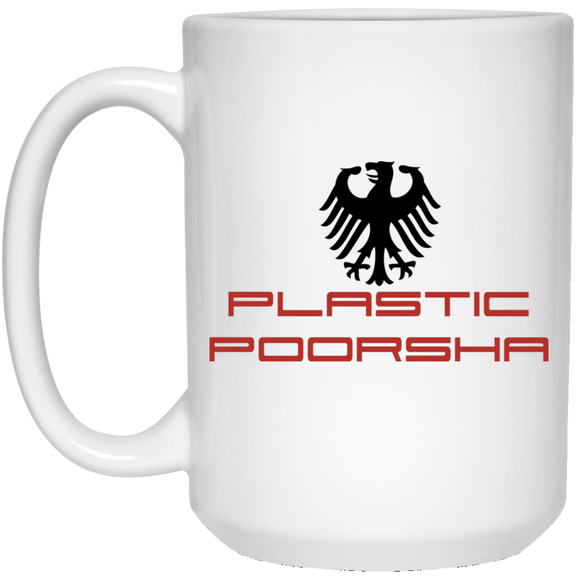 Plastic poorsha 21504 15 oz. White Mug