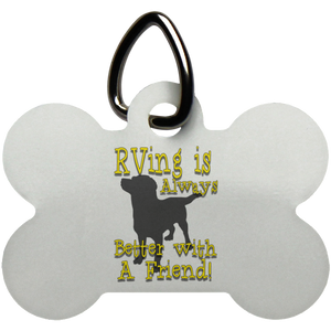 Better with a Friend Dog Bone Pet Tag