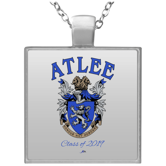 Atlee Crest Personalized UN4684 Square Necklace