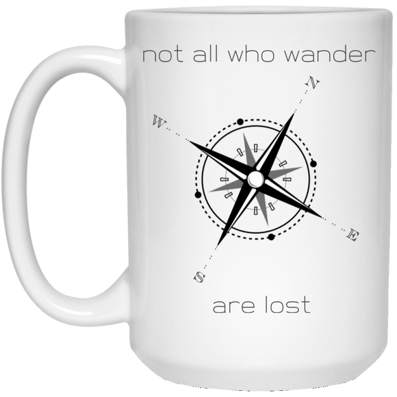 Not all who wander 21504 15 oz. White Mug