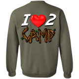 Love 2 camp G180 Gildan Crewneck Pullover Sweatshirt  8 oz.