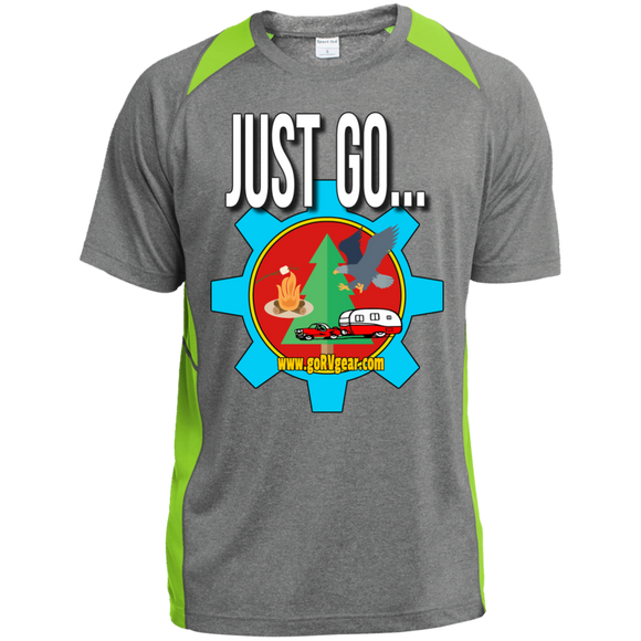 Just Go Youth Colorblock Performance Tee