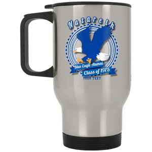 Blue Eagle Alumni Personalized XP8400S Silver Stainless Travel Mug