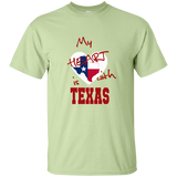 My Heart is with Texas G200 Gildan Ultra Cotton T-Shirt