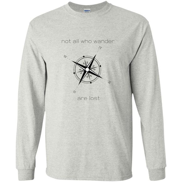 Not All Who Wander LS Ultra Cotton Tshirt