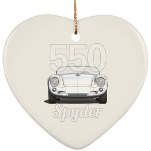 550 spyder SUBORNH Ceramic Heart Ornament