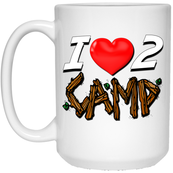 Love 2 camp 21504 15 oz. White Mug
