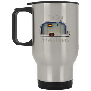 Old Airstream w/Personalized Text XP8400S Silver Stainless Travel Mug