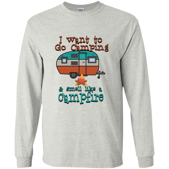 Smell Like A Campfire LS Ultra Cotton Tshirt