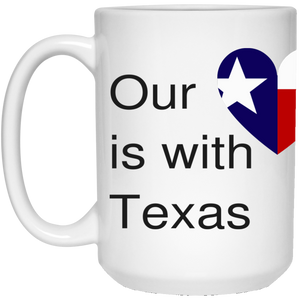Our Heart is with Houston 15 oz. White Mug