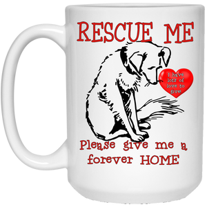 Rescue me 21504 15 oz. White Mug
