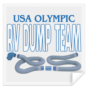 Olympic dump team STSQ Square Sticker