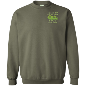 Rv for wife G180 Gildan Crewneck Pullover Sweatshirt  8 oz.