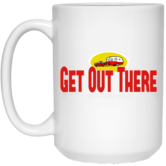 Get out there 21504 15 oz. White Mug