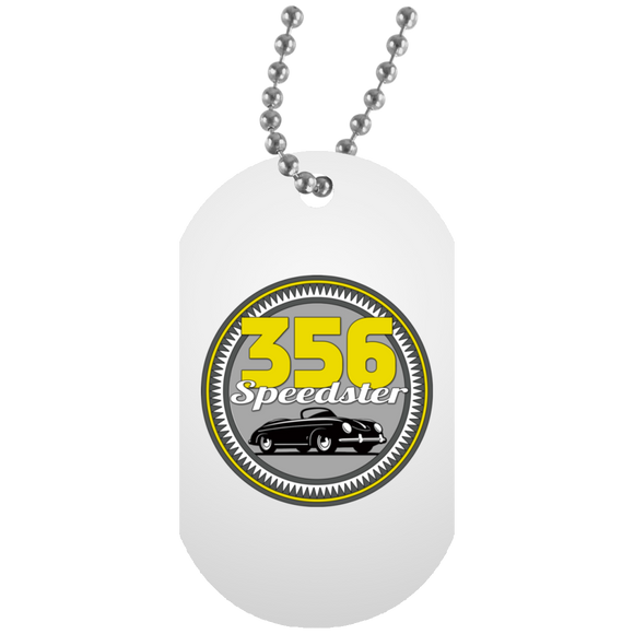 356 speedster badge UN5588 White Dog Tag