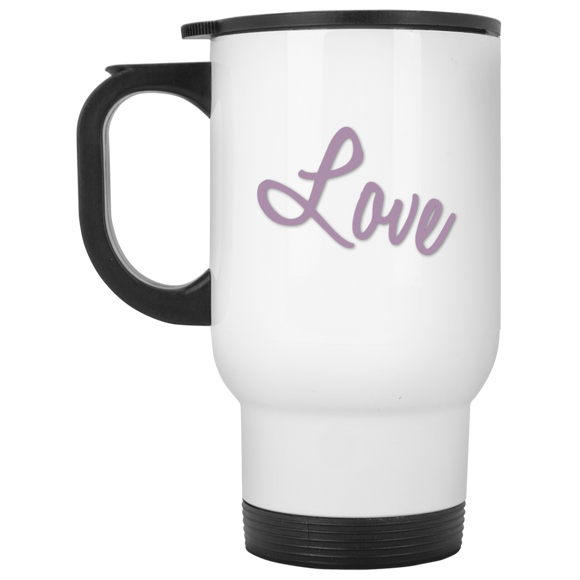 love XP8400W White Travel Mug
