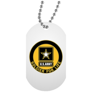 Soldier for life T UN5588 White Dog Tag