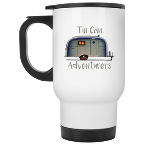 Old Airstream w/Personalized Text XP8400W White Travel Mug