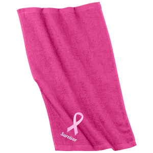 PT38 Pink Ribbon Survivor Rally Towel