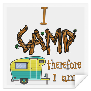 I camp2 STSQ Square Sticker